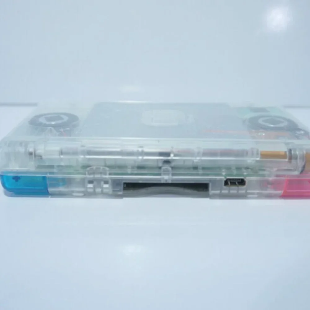 Nintendo DS Lite Transparent Clear Handheld Game System with Rainbow Buttons